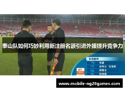 泰山队如何巧妙利用新注册名额引进外援提升竞争力